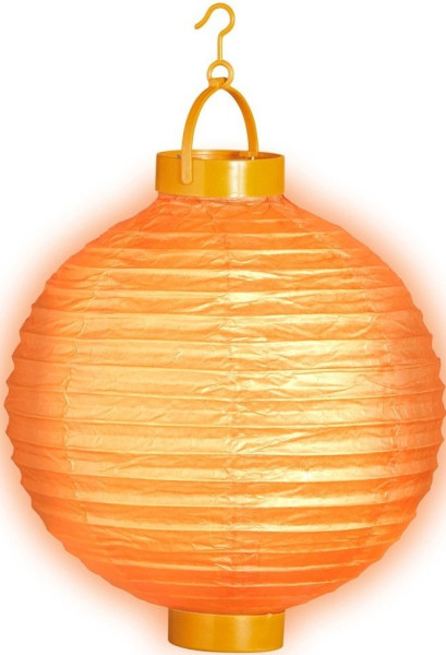 Pomarańczowy lampion LED 30cm