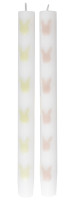 Preview: 2 Easter bunny stick candles