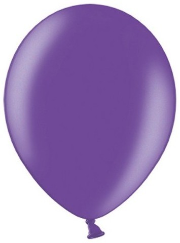 100 fejring af metalliske balloner lilla 29cm