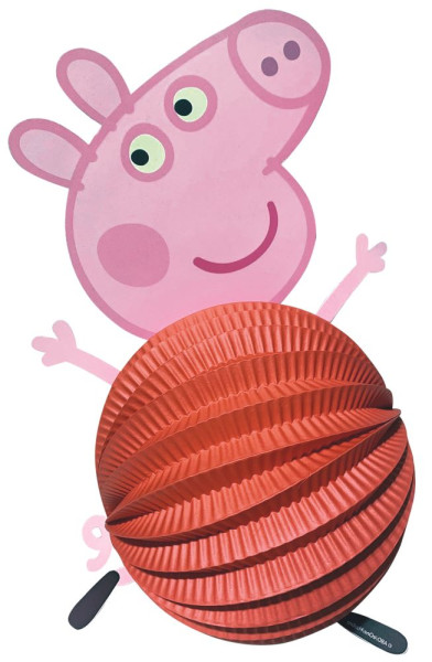 Peppa Pig Motiv-Laterne 20cm Durchmesser