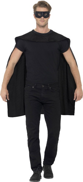 Mysterious cape with eye mask