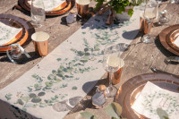 Aperçu: Chemin de table Eucalyptus Amour 3m