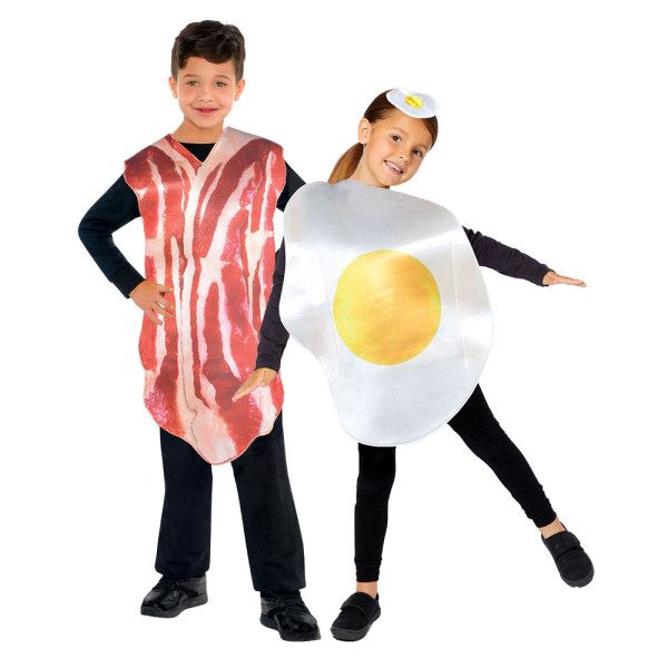 Costume da uova e pancetta per bambini