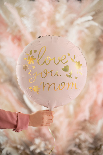 Ich liebe dich Mom Folienballon 45cm 2