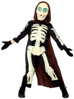 Vista previa: Disfraz de esqueleto de la Parca Loca para niño