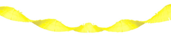 Guirlande crêpe UV jaune 18m