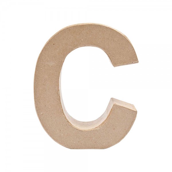 Paper mache letter C 17.5cm
