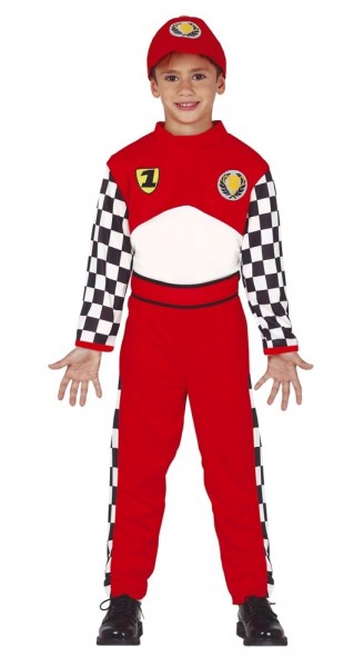 Costume enfant pilote de course de Formule Charlie