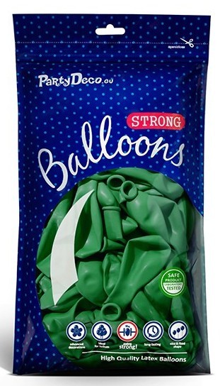 50 Partystar Luftballons grün 27cm 2