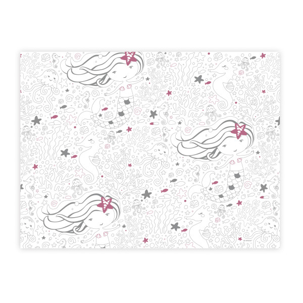 8 placemats Be a mermaid