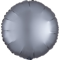Satinfolie ballon grafit 43 cm
