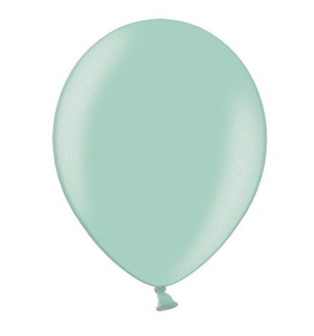 20 feeststerren metallic ballonnen mint 23cm