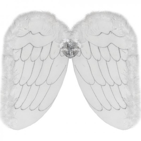 Białe skrzydła anioła dla dzieci