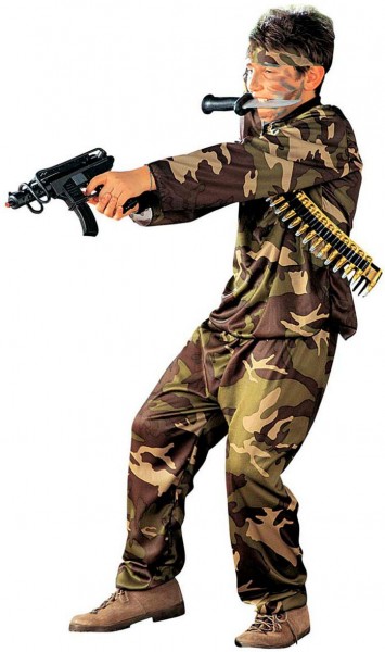 Disfraz de fuerzas especiales militares para niño