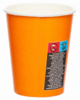 Preview: 8 Clementine paper cups 227ml