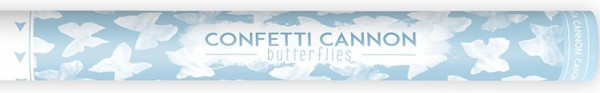 Confetti kanon sommerfugl 60cm