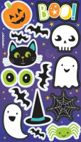 4 Halloween friends sticker sheets