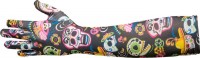 Preview: Day of the dead gloves for women 40cm