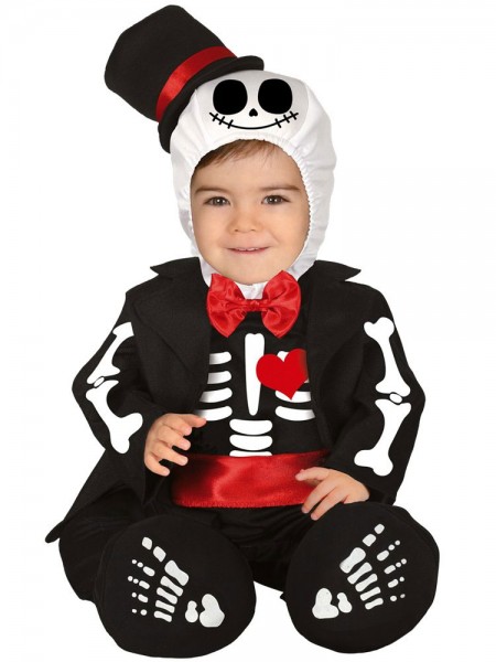 Gentleman skeleton baby costume