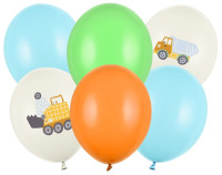 6 Dine bygge eventyrballoner 30 cm
