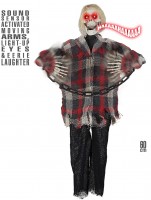 Preview: Terrifying deco skeleton scarecrow 60cm