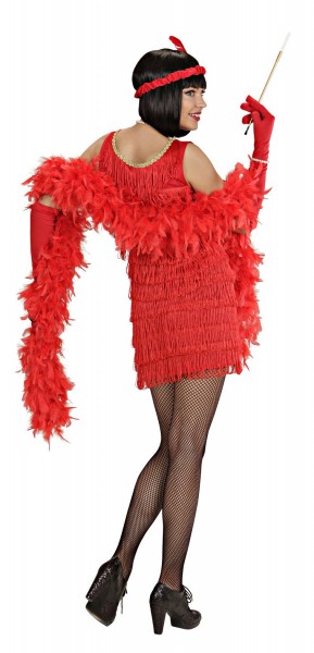 jaren 20 Charleston danseres dames kostuum rood 4