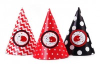 Preview: 6 ladybug party hats 16cm