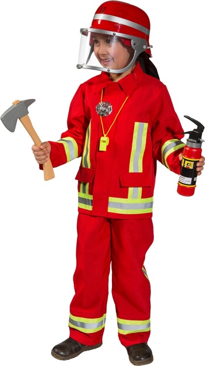 Feuerwehrkostüm für Mädchen Cod.238855 
