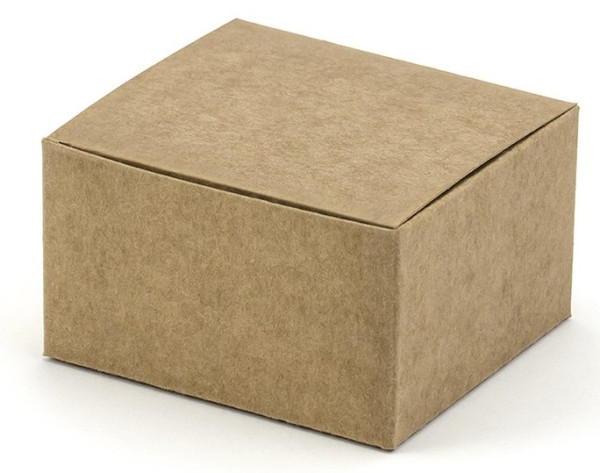 10 pudełek składanych z papieru kraftowego 6 x 5,5 cm 3