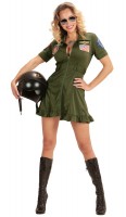Oversigt: Militær flyger dame kostume