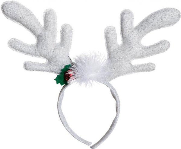 Glitter headband with reindeer antlers