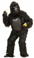 Widok: Czarny kostium goryla zrzędliwego unisex