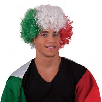 Italy fan wig