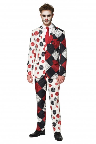 Suitmeister festdräkt Halloween Röd Clown