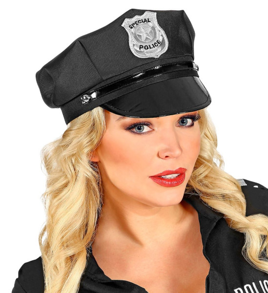 Specjalna czapka policyjna z regulacją rozmiaru