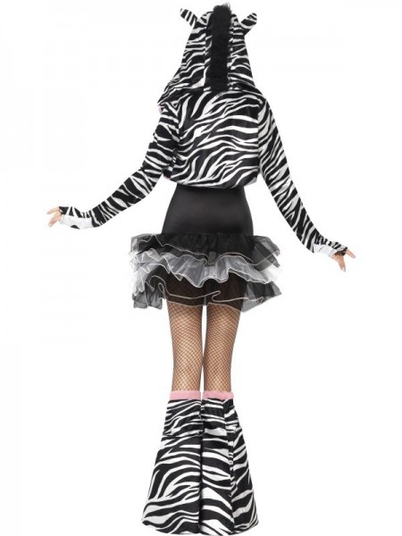 Zebra kostuum deluxe voor dames 2