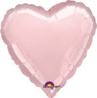 Balon serce Linda w kolorze jasnoróżowym
