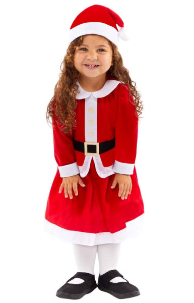 Mini Santa Girl Kostüm für Mädchen 4