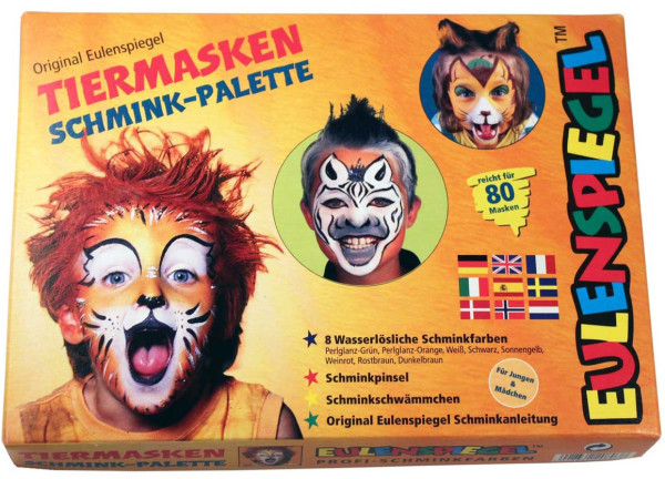 Animal masks make-up set