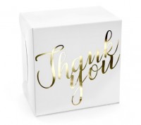 Preview: 10 Thank you cake boxes gold