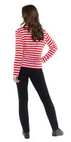 Preview: Striped shirt for women with red and white stripes