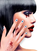 Preview: Halloween fingernails with eyes