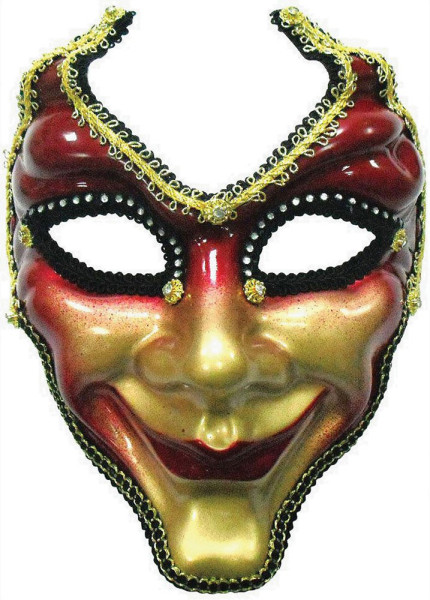 Máscara de arlequín veneciano