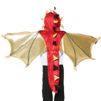 Oversigt: Dragon kappe med hætte til børn