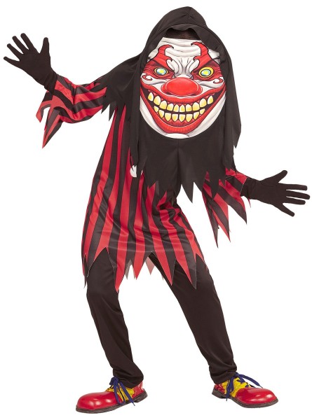 XXL horror clown grimace child costume