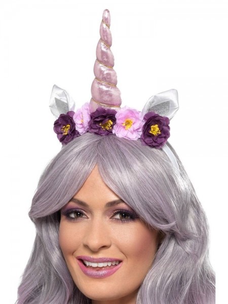 Magical unicorn headband with flowers