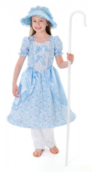Un costume da bambina blu luce magica
