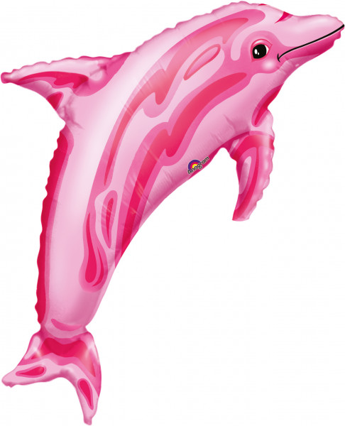 Dolphin balloon flipper pink