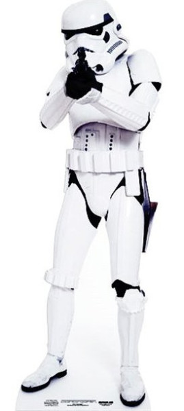 Supporto in cartone Star Wars Stormtrooper 1,83 m