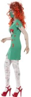 Widok: Halloweenowy kostium nieumarłej pielęgniarki zielony